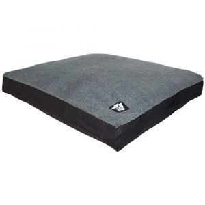 K9 HOMES Sherpa Grey Cushion Dog Bed - Medium