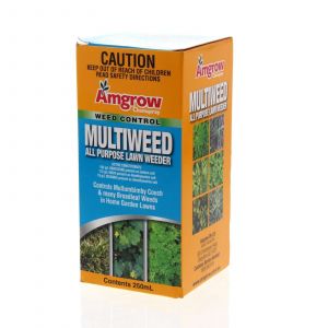 Amgrow Multiweed All Purpose 250ml Weed Killer Multipurpose Bindii Oxalis Etc