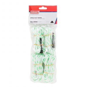 Coleman Accessory Single Guy Ropes Fasten Secure Tarps Plastic Grip Camping