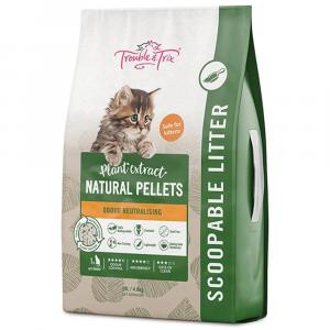 TROUBLE & TRIX Natural Scoopable Cat Litter 10Lt
