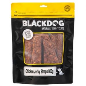 Dog Treat Chicken Jerky Straps 800g Blackdog