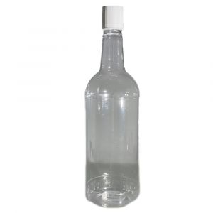 Clear Pet Spirit Bottle with Cap 1.125Lt