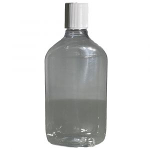 Clear Pet Spirit Flask with Cap 500ml