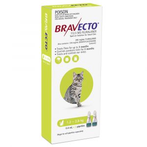 Bravecto Cat Plus 112.5Mg 1.2-2.8Kg Green