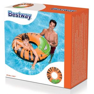 Large River Gator Inflatable Pool Ring 119cm