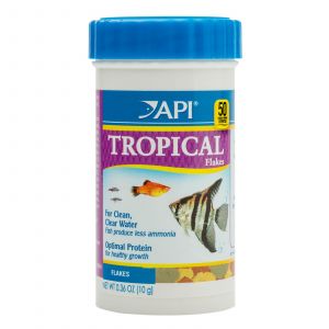 API Tropical Flake Fish Food 10g Cleaner Aquarium Less Ammonia Feed Healthy