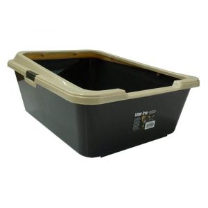 Litter Tray Deep Sided Brown K9 Homes