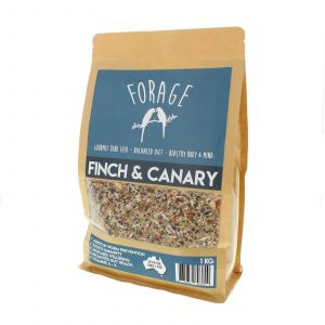 Forage Canary & Finch 1kg Bird Food Mix Millet Seed Fresh Australian Made