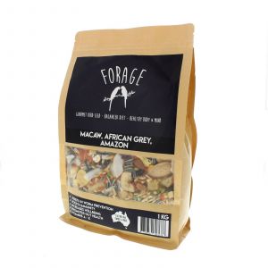 Forage Macaw & African Grey 1kg Bird Food Mix Millet Seed Fresh Australian Made