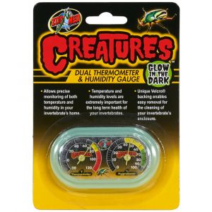 ZOO MED Creatures Dual Hygrometer & Thermometer