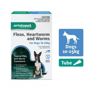 Flea Heartworm & Worm Dog Up To 10Kg - 25Kg 3Pk