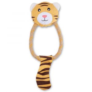 Dog Toy Dual Material Tiger Lge Beco