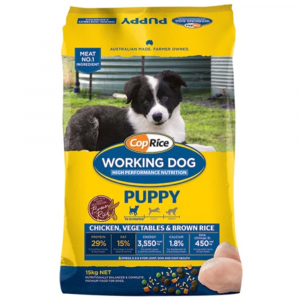 CopRice Working Dog Puppy Food; Dry Dog Food; Puppy Food; Chicken, Vegetable and Rice Dog Food: High Performance Dog Food