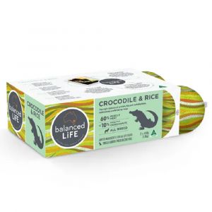 Balanced Life Crocodile & Rice Dog Roll 650g - 2 Pack