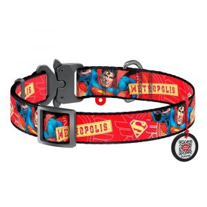 Wau Dog Superman Metal Fastex Buckle - Small 35cm