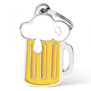 My Family Dog Tag Beer Charm