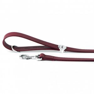 MY FAMILY Monza Leather Leash - Red