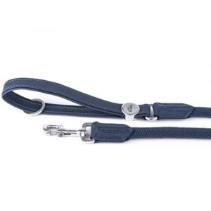 MY FAMILY Bilbao Faux Leather & Rope Lead - Blue