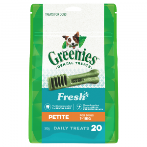 GREENIES Canine Fresh Dog Treats Petite 340g - 20 Pack