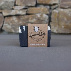 Activated Charcoal Bearded Lady Goat Soap