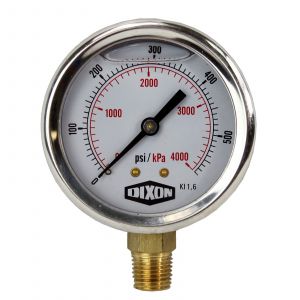 Water and Air Pressure Gauge New 1/4&quot; Brass BSPT Thread 0 - 600psi/4200kpa