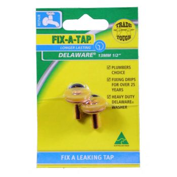 Fix-A-Tap Delaware Tap Valve 2 Pack Heavy Duty Washer 203120 Plumbing