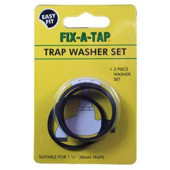 Fix-A-Tap Trap Washer Kit For 38mm 1 1/2 Inch Traps 3 Piece 203809