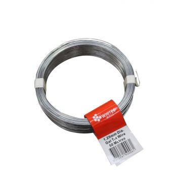 Galvanised Tie Wire 1.25mm x 50m Electric Fencing 50006 Whites Wires
