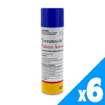 Terramycin Pinkeye Aerosol 125g Pfizer Non-CFC Propellant Animal Health PK6