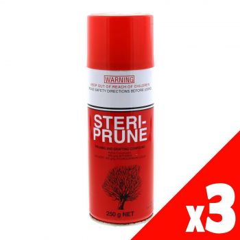 Steri-Prune Aerosol 250g Graft Sealing Wound Dressing Protection Garden Spray PK3