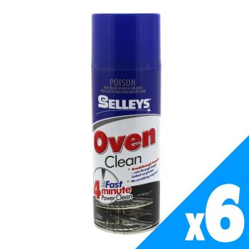 Cleaner Oven Fast Action 4 Minute Power Clean Aerosol Spray Can 350g Selleys PK6