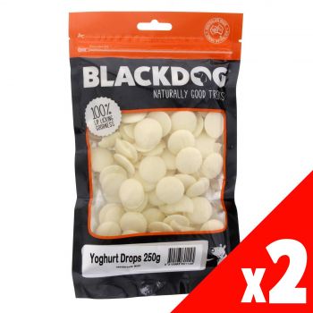 Yoghurt Drops BlackDog 250g Dog Treat Tasty Healthy Buttons Reward Pet Puppy PK2