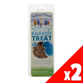 Feathered Friends Medium Parrot Treat 100g Bird Treat Health Bar Premium Feed PK2