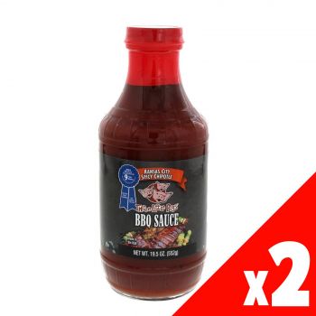 Three Little Pigs Spicy Chipotle Bottle 19.5oz BBQ Barbeque Champion Sauce 552g PK2