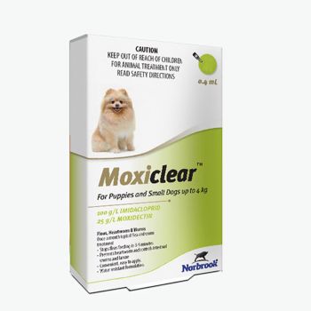 Moxiclear Pest Treatment For Extra Small Dogs Up To 4kg 3 Pack
