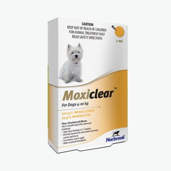 Moxiclear Pest Treatment for Small Dogs 4 -10kg 3 Pack