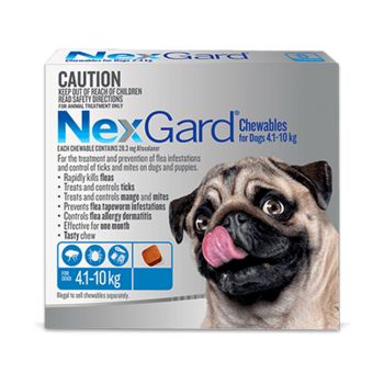 Nexgard Flea Tablet For Dogs 4 - 10kg 3 Pack