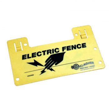 Gallagher G602006 Electric Fence Warning Sign Electric Fencing