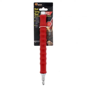 Rod Tying Tool Long Handle Red Whites Wires Concrete Fixing Tight Secure