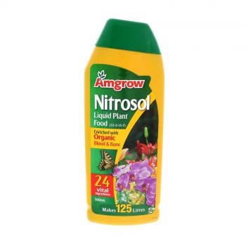 Nitrosol Organic Liquid Plant Food Concentrate Makes 125L Amgrow 500ml