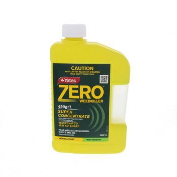 Zero Weedkiller Super Concentrate Spray 490g/L Glyphosate 500ml Yates Weed Kill