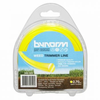 BYNORM Trim Line 2.7mm x 12m - Yellow