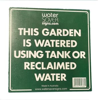 Water Saver Sign