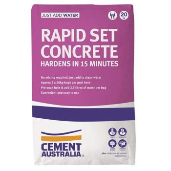 CEMENT AUSTRALIA Rapid Set Concrete 20kg