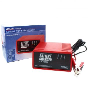 Battery Charger 12V Compact 2500 Small Great For Maintenance And Battery Health