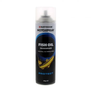 Fish Oil Spray Can 400g Motospray Long Last Rust Resistant Coating Protection