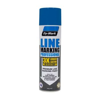 Spray & Mark Line Marking Paint Blue Toluene-Free Formula 500g Dy-Mark