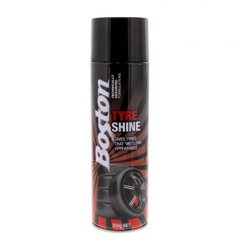 Tyre Shine Spray Can 350g Boston Gives Wet Slick Look Silicone Like New