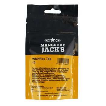 Mangrove Jack's Whirlfloc Deltafloc Tablets Purified Carrageenan - 10 Pack