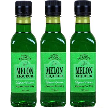 Samuel Willards Pre-Mix Melon Liqueur 375ml Home Brew Simply Add To Vodka PK3